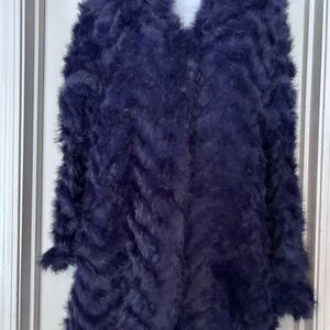 💲SALE💲From Harrods, London Pinko Rabbit Fur Short Coat Sz S-Layaway Available